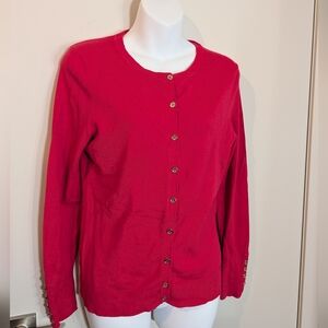 Tommy Hilfiger Fuchsia & Gold Cardigan